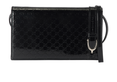 Micro Guccissima Wallet On Chain, front view